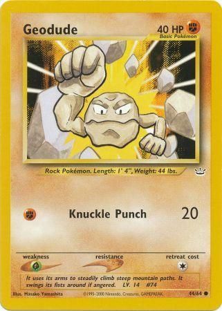 Pokemon | Geodude (44/64) [Neo Revelation Unlimited] | The Nerd Merchant