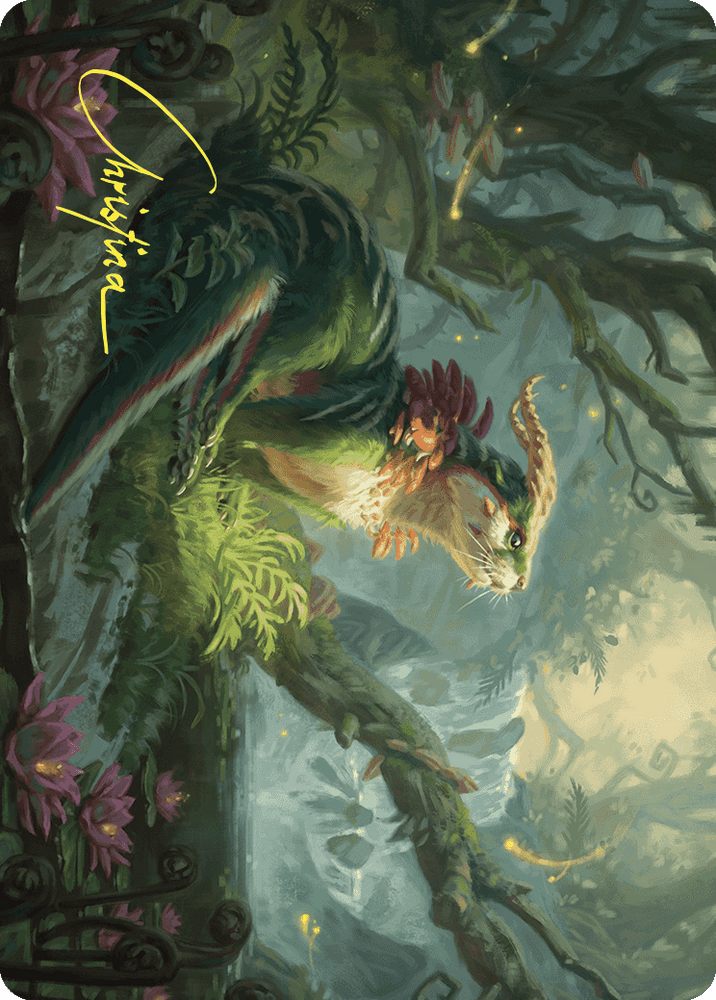 Magic | Elusive Otter Art Card (Gold-Stamped Signature) [Wilds of Eldraine Art Series] | The Nerd Merchant