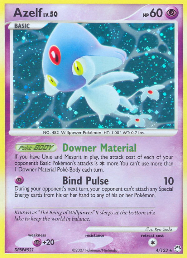 Pokemon | Azelf (4/123) [Diamond & Pearl: Mysterious Treasures] | The Nerd Merchant