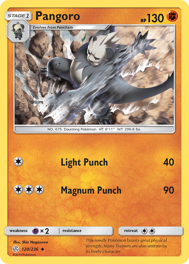 Pokemon| Pangoro (120/236) [Sun & Moon: Cosmic Eclipse] | The Nerd Merchant