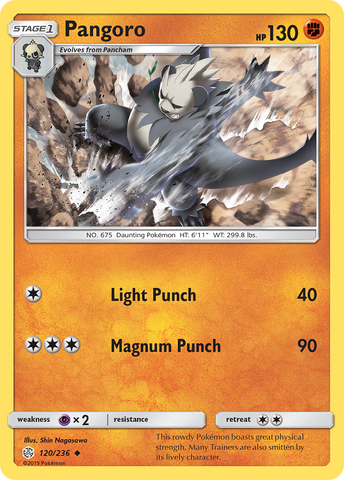 Pokemon| Pangoro (120/236) [Sun & Moon: Cosmic Eclipse] | The Nerd Merchant