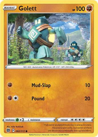 Pokemon | Golett (082/172) [Sword & Shield: Brilliant Stars] | The Nerd Merchant