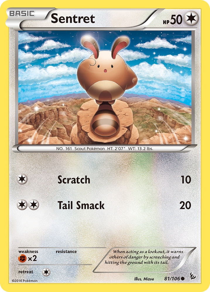 Pokemon | Sentret (81/106) [XY: Flashfire] | The Nerd Merchant