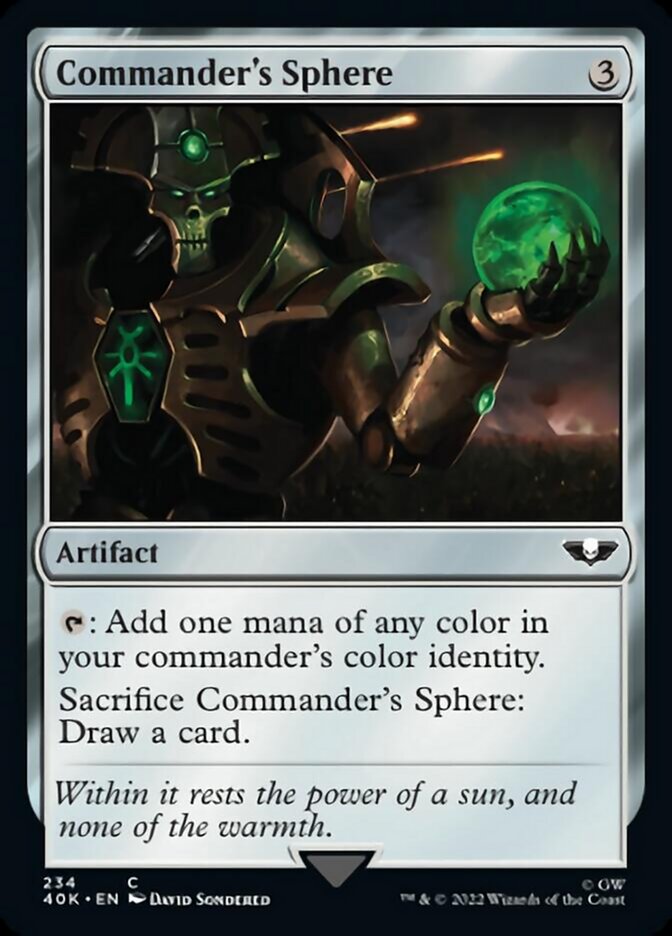 Magic | Commander's Sphere (234) (Surge Foil) [Warhammer 40,000] | The Nerd Merchant