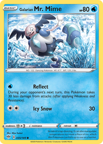 Pokemon | Galarian Mr. Mime (035/189) [Sword & Shield: Darkness Ablaze] | The Nerd Merchant