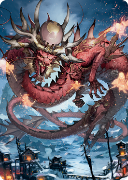 Magic | Atsushi, the Blazing Sky 2 Art Card [Kamigawa: Neon Dynasty Art Series] | The Nerd Merchant