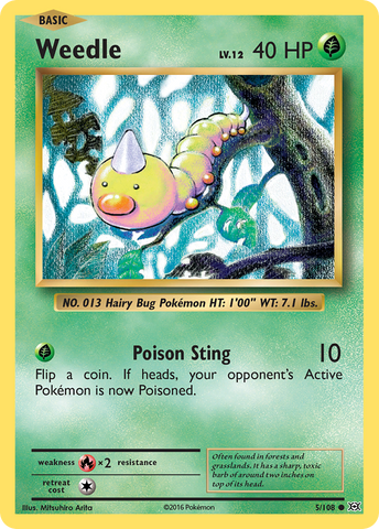 Pokemon | Weedle (5/108) [XY: Evolutions] | The Nerd Merchant