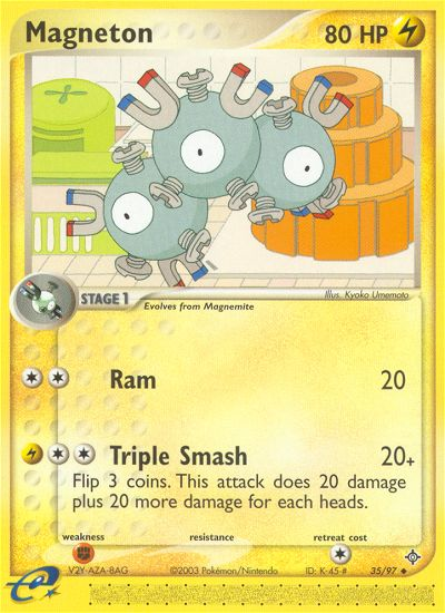 Pokemon | Magneton (35/97) [EX: Dragon] | The Nerd Merchant