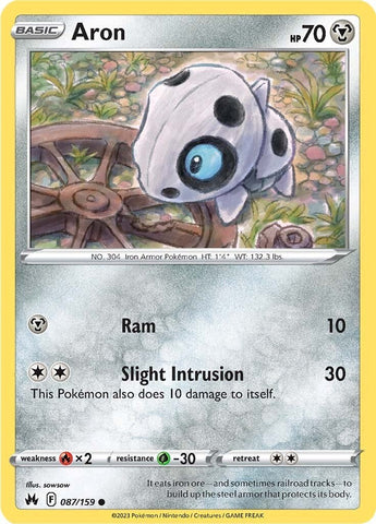 Pokemon | Aron (087/159) [Sword & Shield: Crown Zenith] | The Nerd Merchant