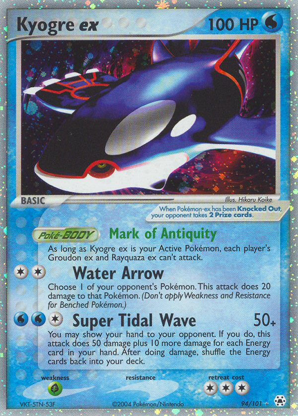 Pokemon | Kyogre ex (94/101) [EX: Hidden Legends] | The Nerd Merchant