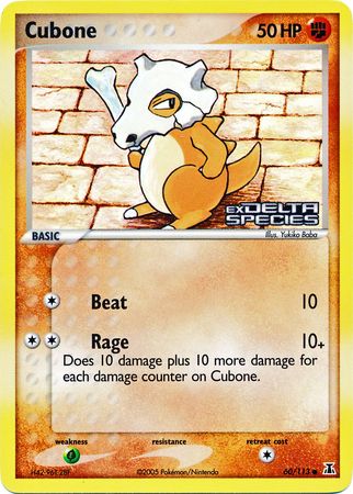 Pokemon | Cubone (60/113) (Stamped) [EX: Delta Species] | The Nerd Merchant