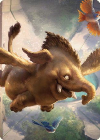 Magic | Lulu, Loyal Hollyphant Art Card (18) [Commander Legends: Battle for Baldur's Gate Art Series] | The Nerd Merchant