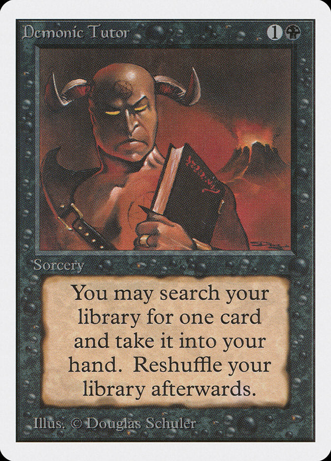 Magic | Demonic Tutor [Unlimited Edition] | The Nerd Merchant