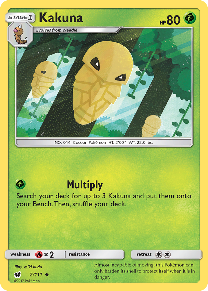 Pokemon | Kakuna (2/111) [Sun & Moon: Crimson Invasion] | The Nerd Merchant