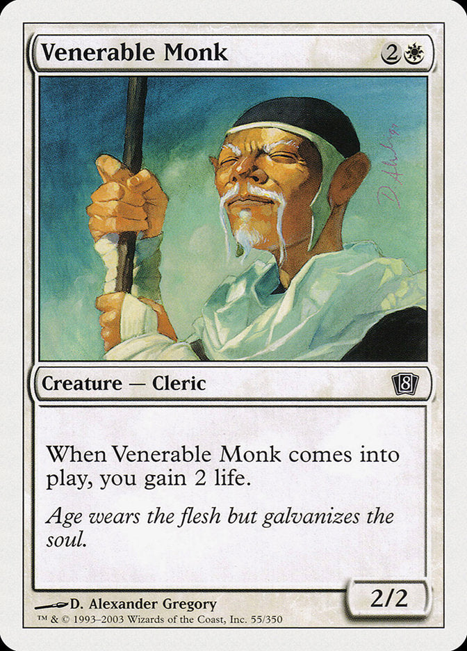 Magic | Venerable Monk [Eighth Edition] | The Nerd Merchant