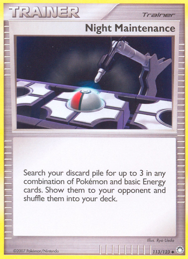 Pokemon | Night Maintenance (113/123) [Diamond & Pearl: Mysterious Treasures] | The Nerd Merchant