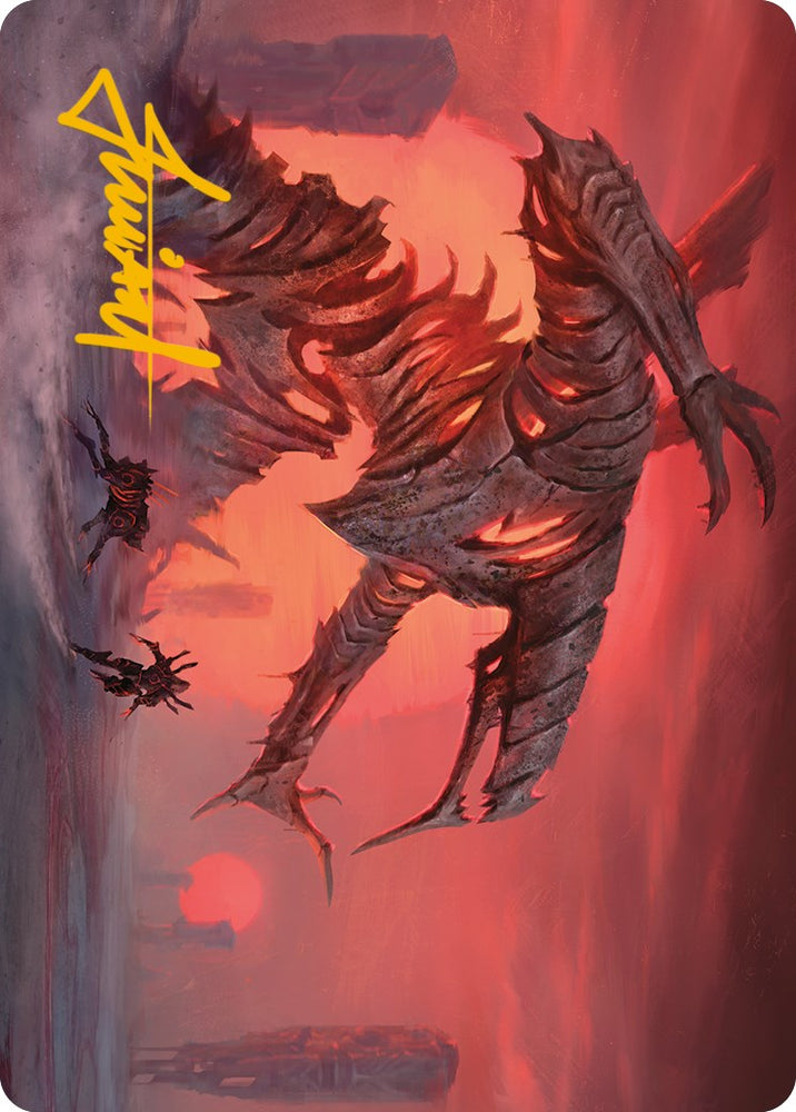 Magic | Red Sun's Zenith Art Card (Gold-Stamped Signature) [Phyrexia: All Will Be One Art Series] | The Nerd Merchant