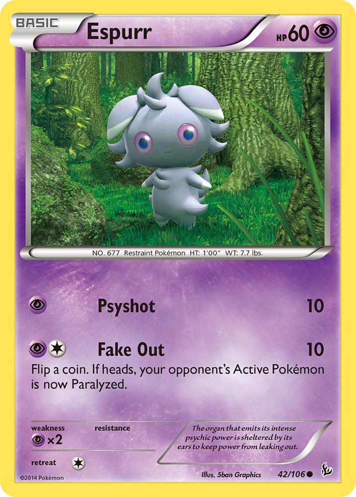 Pokemon | Espurr (42/106) [XY: Flashfire] | The Nerd Merchant