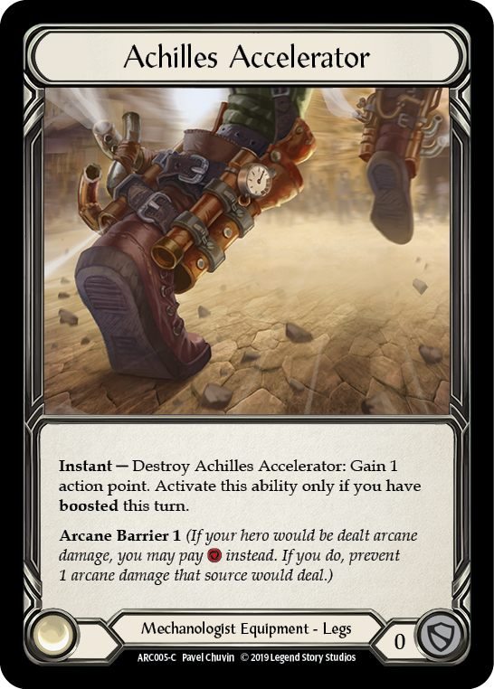 Flesh and Blood TCG | Achilles Accelerator [ARC005-C] (Arcane Rising)  1st Edition Normal | The Nerd Merchant