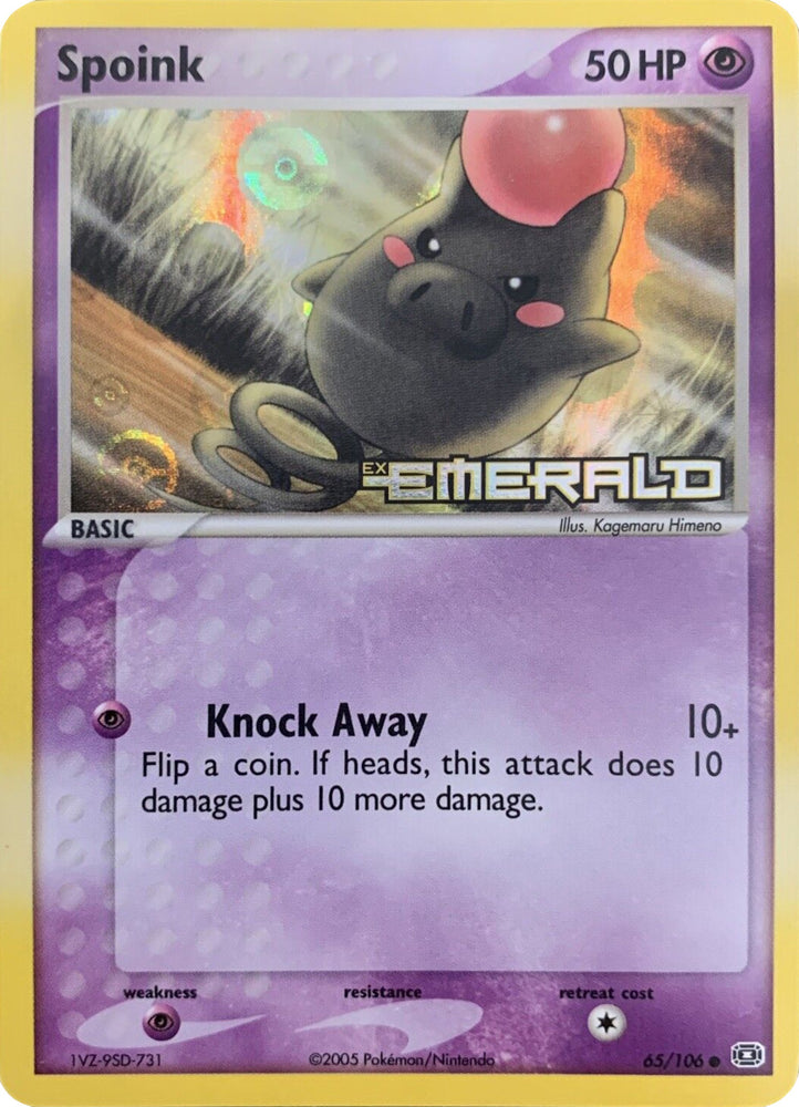 Pokemon | Spoink (65/106) (Stamped) [EX: Emerald] | The Nerd Merchant