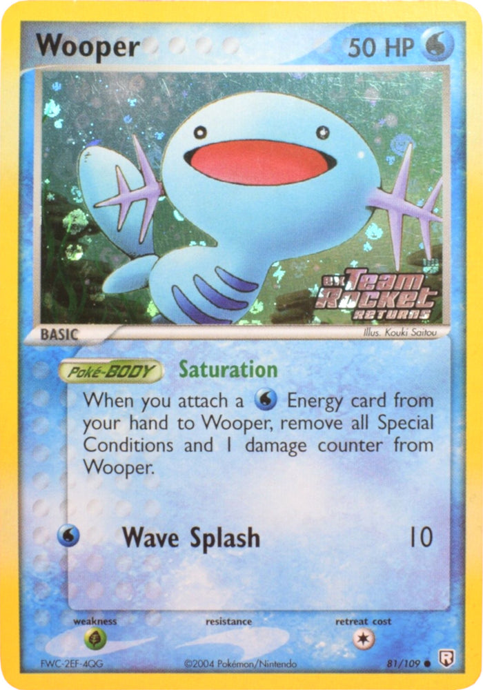 Pokemon | Wooper (81/109) (Stamped) [EX: Team Rocket Returns] | The Nerd Merchant