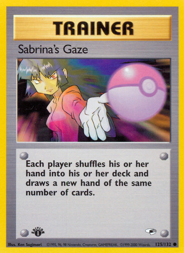Pokemon | Sabrina's Gaze (125/132) [Gym Heroes 1st Edition] | The Nerd Mechant