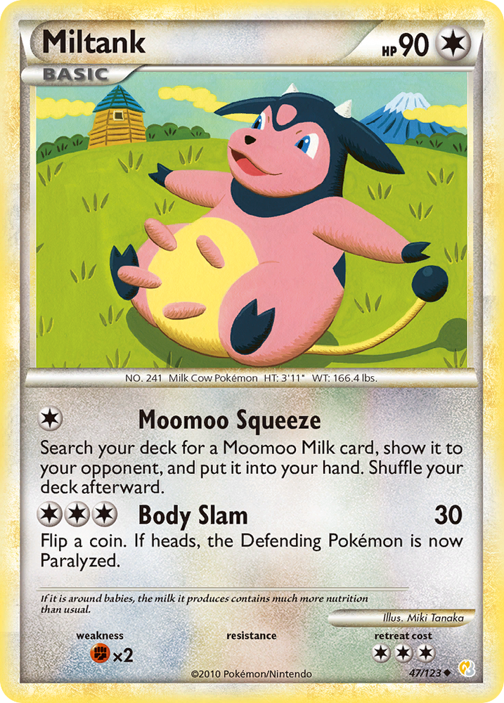 Pokemon | Miltank (47/123) [HeartGold & SoulSilver: Base Set] | The Nerd Merchant