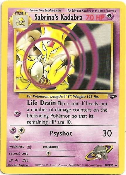 Pokemon | Sabrina's Kadabra (58/132) [Gym Challenge Unlimited] | The Nerd Merchant