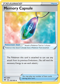 Pokemon | Memory Capsule (155/185) [Sword & Shield: Vivid Voltage] | The Nerd Merchant