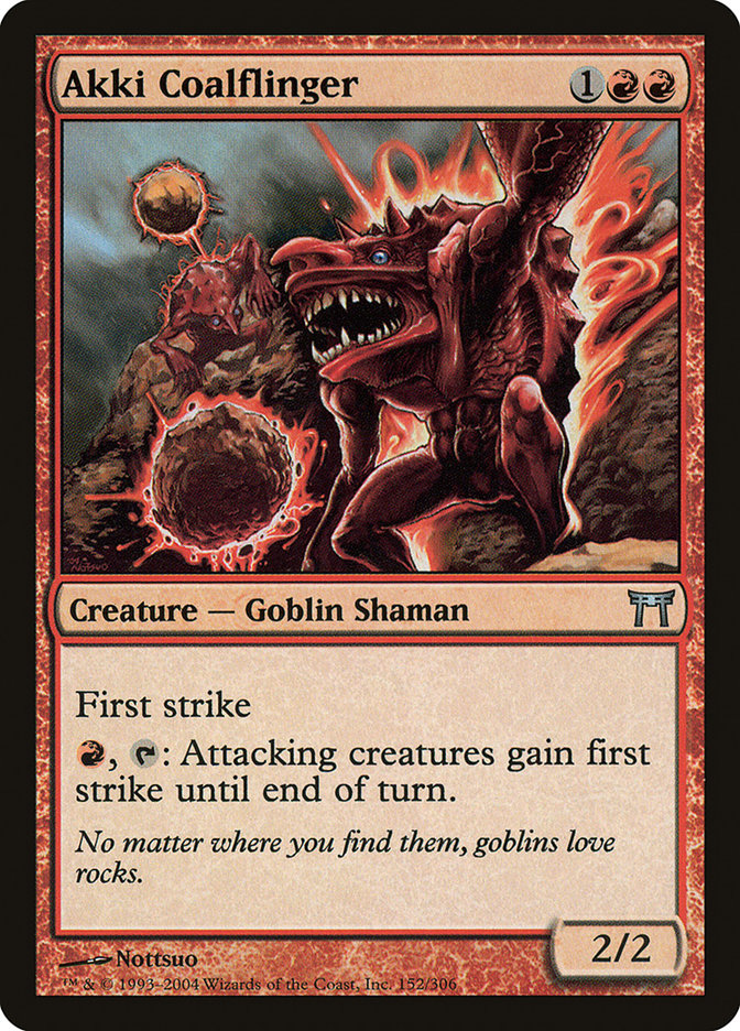 Magic | Akki Coalflinger [Champions of Kamigawa] | The Nerd Merchant