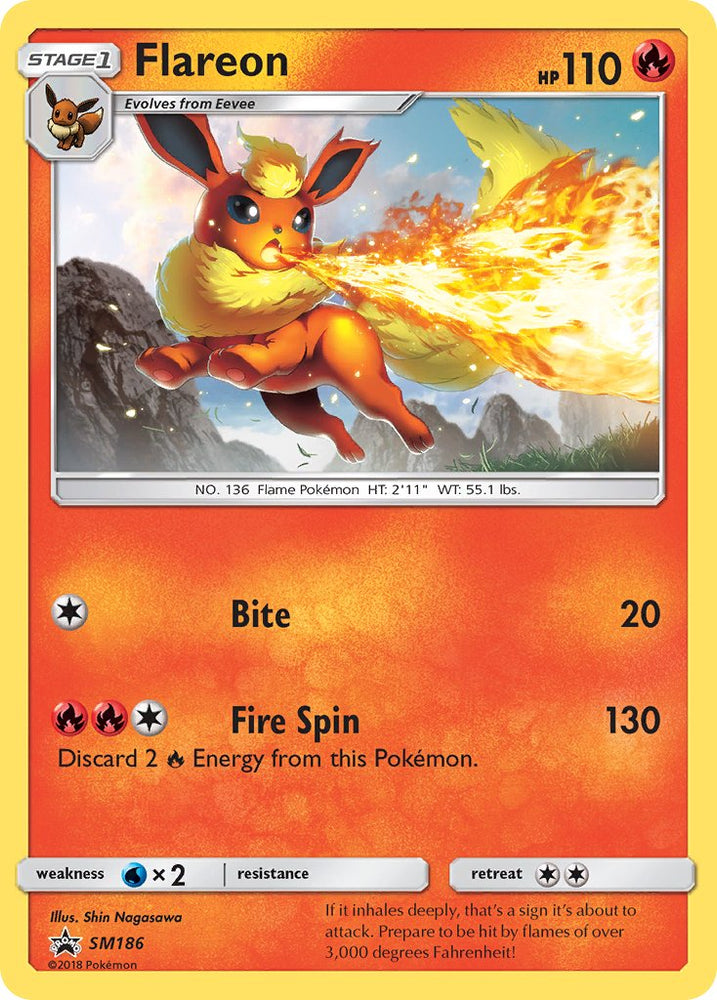 Pokemon | Flareon (SM186) [Sun & Moon: Black Star Promos] | The Nerd Merchant