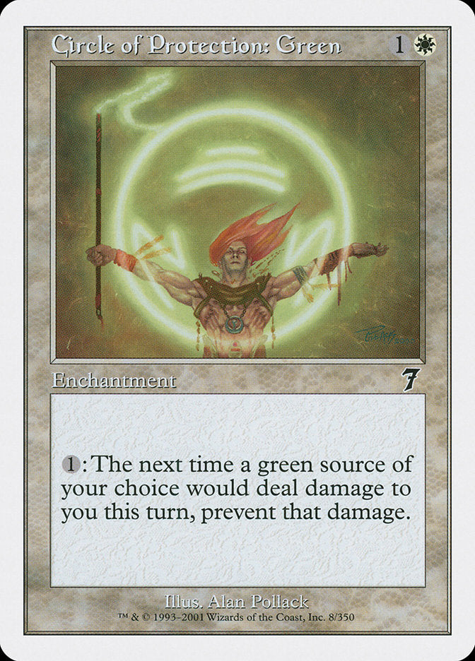 Magic | Circle of Protection: Green [Seventh Edition] | The Nerd Merchant