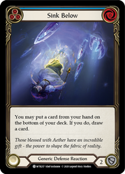 Flesh and Blood TCG | Sink Below (Blue) [U-WTR217] (Welcome to Rathe Unlimited)  Unlimited Rainbow Foil | The Nerd Merchant