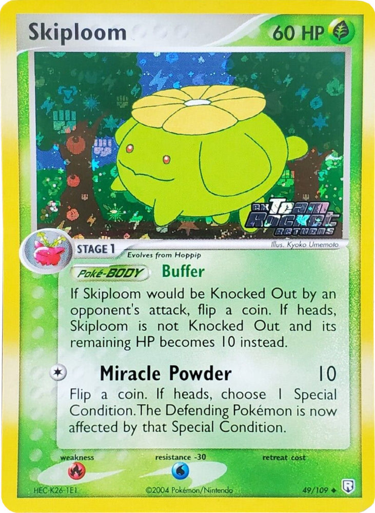 Pokemon | Skiploom (49/109) (Stamped) [EX: Team Rocket Returns] | The Nerd Merchant