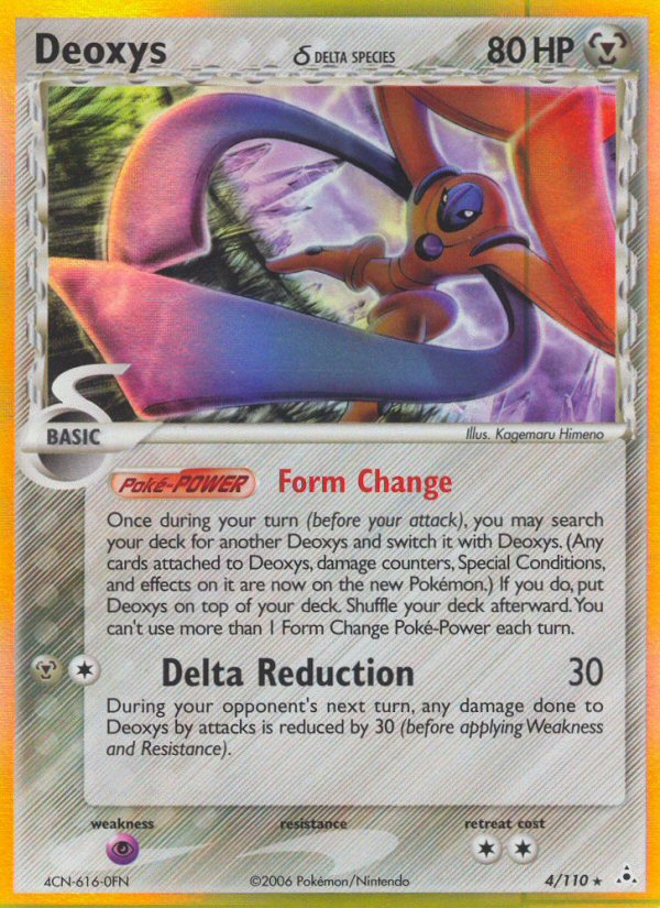 Pokemon | Deoxys (4/110) (Delta Species) [EX: Holon Phantoms] | The Nerd Merchant