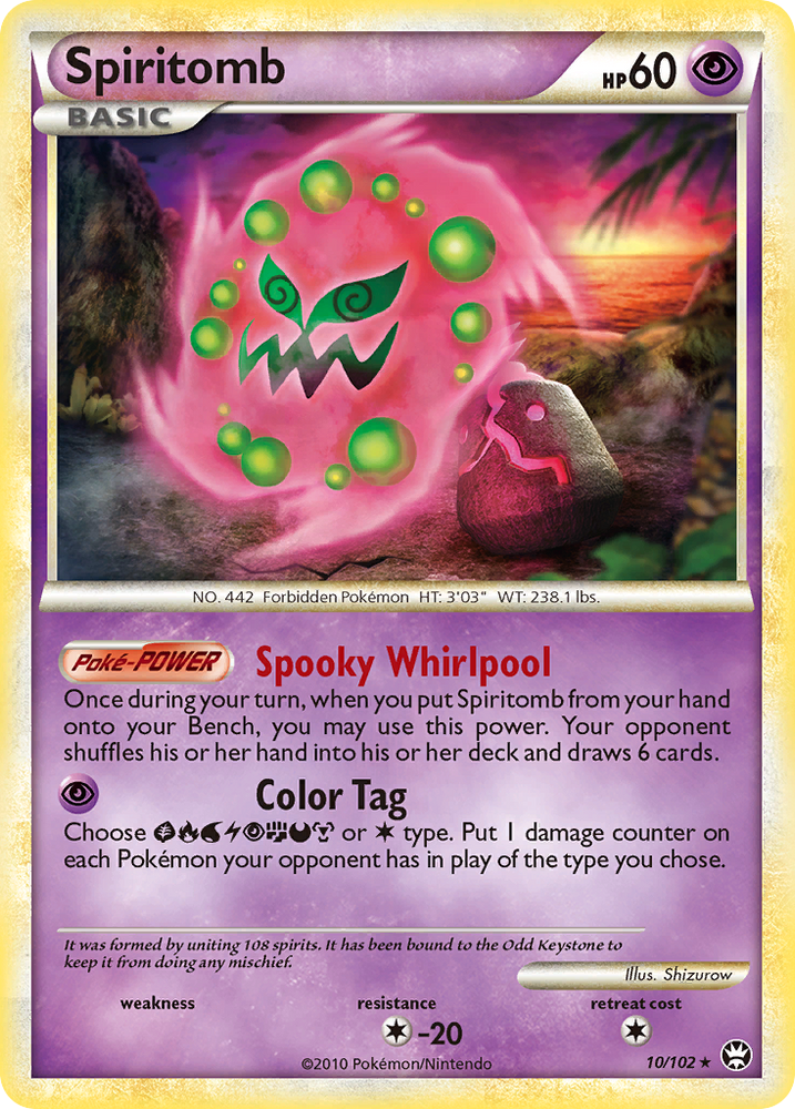 Pokemon | Spiritomb (10/102) [HeartGold & SoulSilver: Triumphant] | The Nerd Merchant
