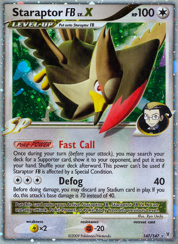 Pokemon | Staraptor FB LV.X (147/147) [Platinum: Supreme Victors] | The Nerd Merchant