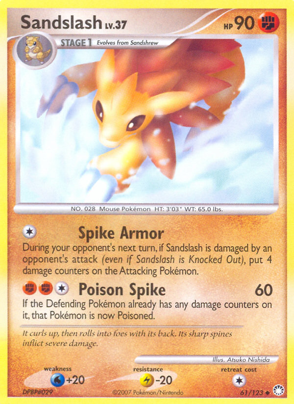 Pokemon | Sandslash (61/123) [Diamond & Pearl: Mysterious Treasures] | The Nerd Merchant
