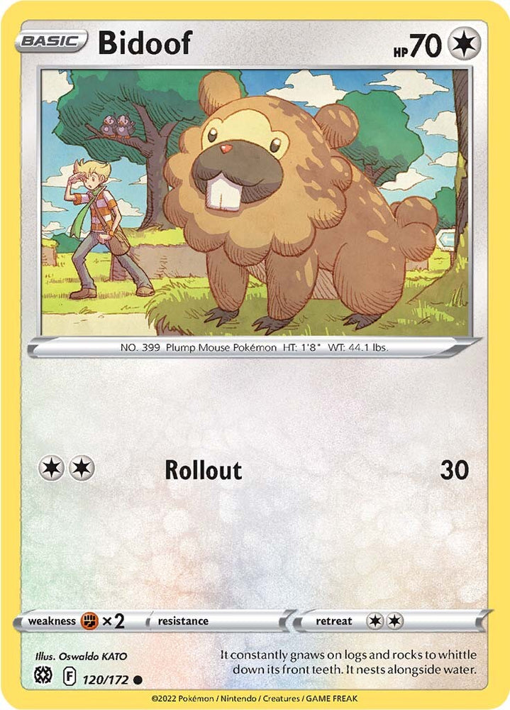 Pokemon | Bidoof (120/172) [Sword & Shield: Brilliant Stars] | The Nerd Merchant