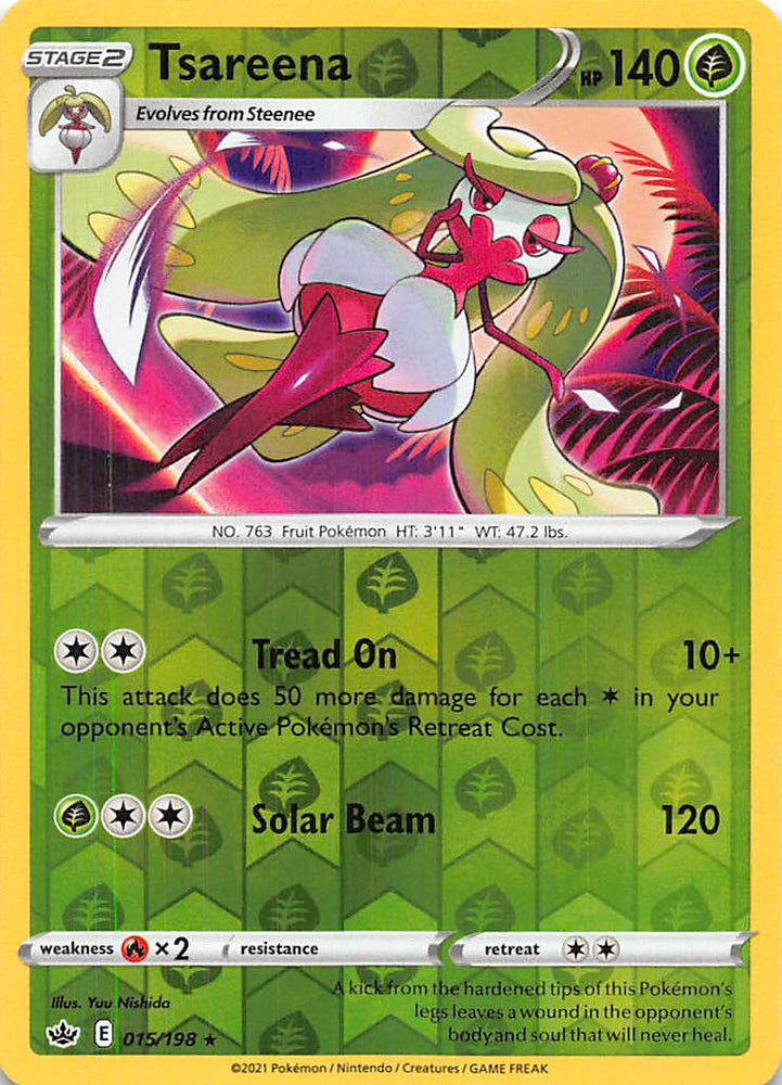 Pokemon | Tsareena (015/198) [Sword & Shield: Chilling Reign] | The Nerd Merchant