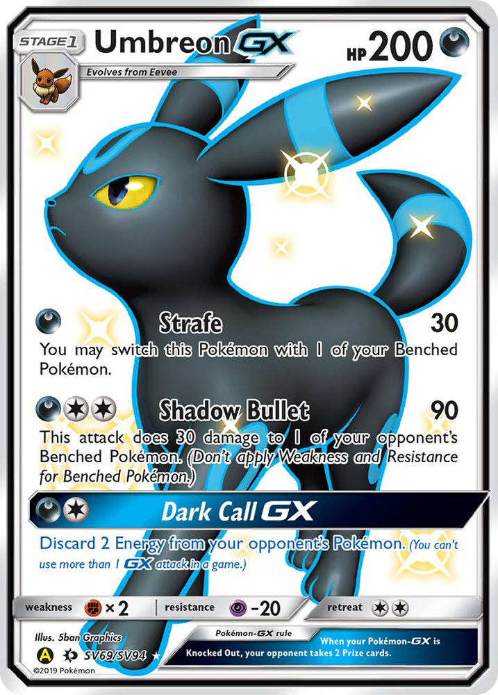 Pokemon | Umbreon GX (SV69/SV94) [Sun & Moon: Hidden Fates - Shiny Vault] | The Nerd Merchant