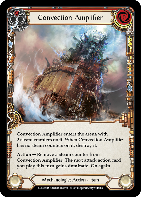 Flesh and Blood TCG | Convection Amplifier [ARC019-R] (Arcane Rising)  1st Edition Rainbow Foil | The Nerd Merchant