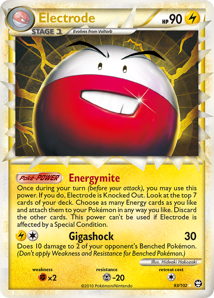 Pokemon | Electrode (93/102) [HeartGold & SoulSilver: Triumphant] | The Nerd Merchant