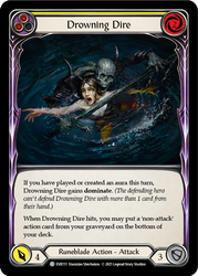 Flesh and Blood TCG | Drowning Dire (Yellow) [EVR111] (Everfest)  1st Edition Rainbow Foil | The Nerd Merchant