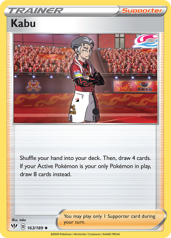 Pokemon | Kabu (163/189) [Sword & Shield: Darkness Ablaze] | The Nerd Merchant