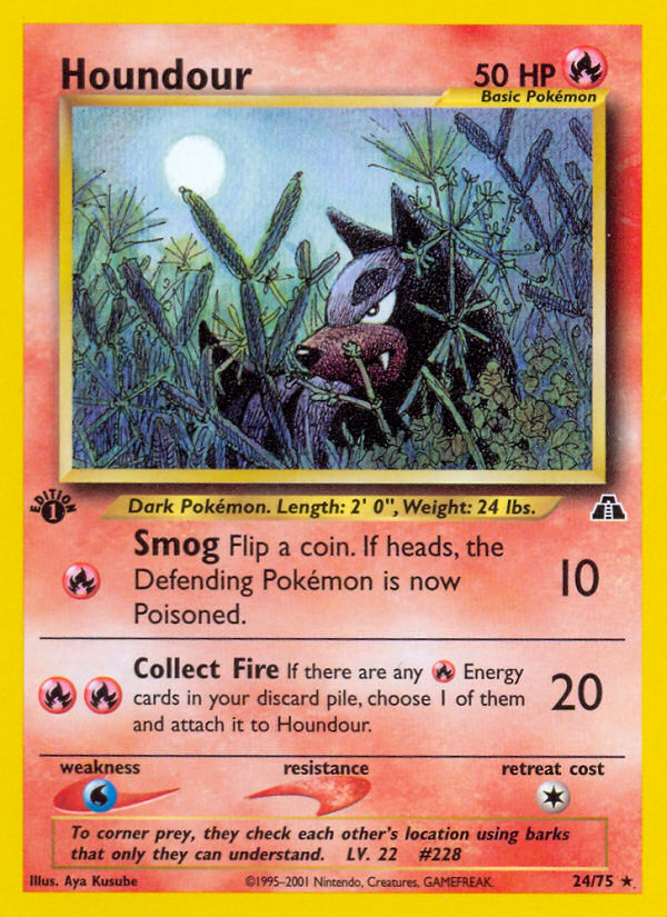 Pokemon | Houndour (24/75) [Neo Discovery 1st Edition] | The Nerd Merchant