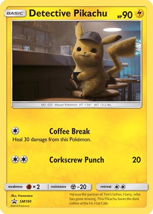 Pokemon | Detective Pikachu (SM190) [Sun & Moon: Black Star Promos] | The Nerd Merchant
