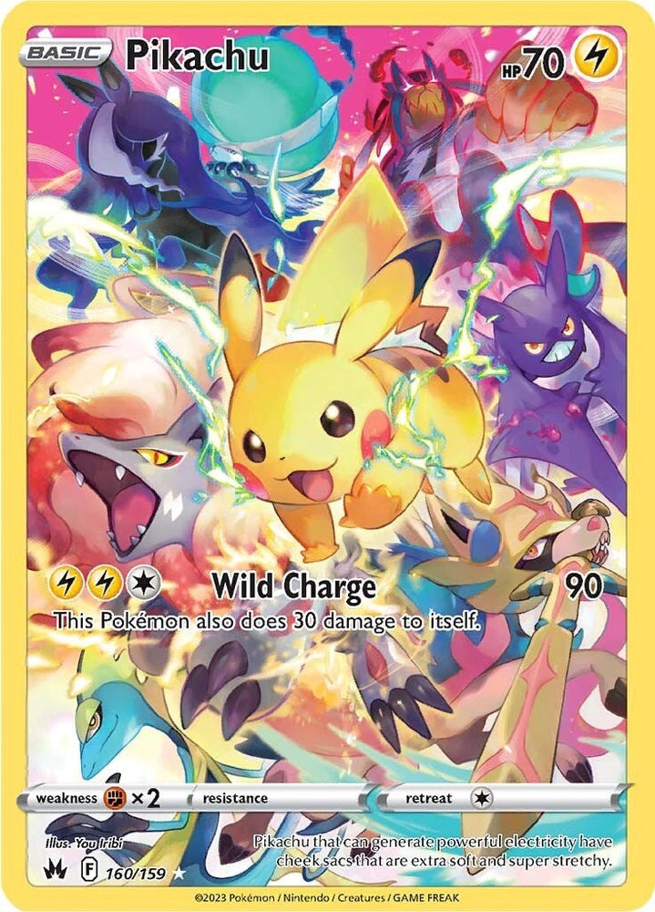 Pokemon | Pikachu (160/159) (Secret) [Sword & Shield: Crown Zenith] | The Nerd Merchant