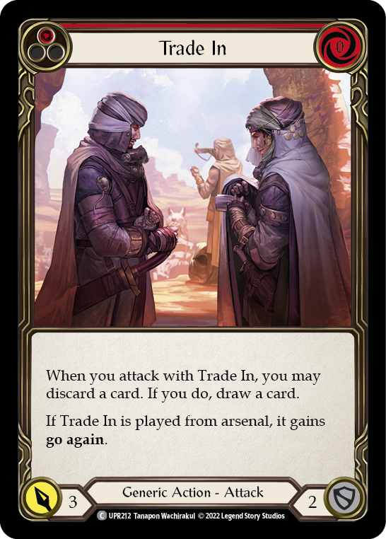 Flesh and Blood TCG | Trade In (Red) [UPR212] (Uprising)  Rainbow Foil | The Nerd Merchant