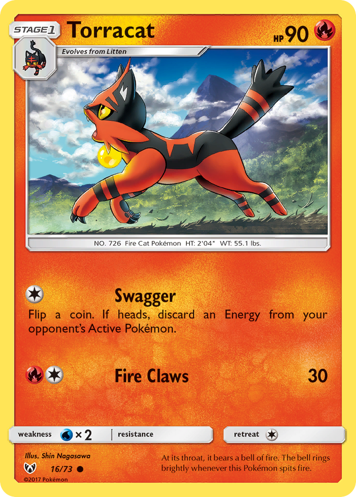 Pokemon | Torracat (16/73) [Sun & Moon: Shining Legends] | The Nerd Merchant